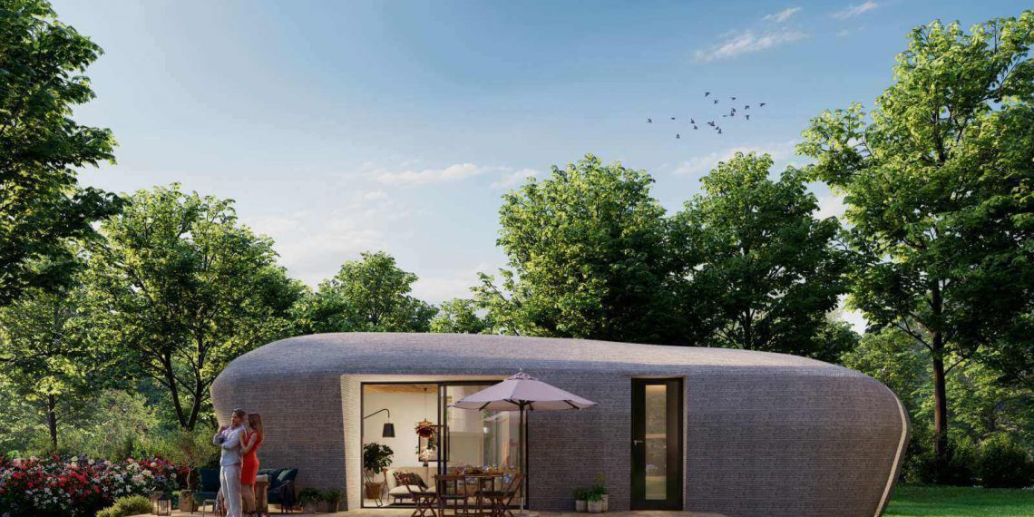 3D printed house of the future. Photo curtesy of Houben Van Mierlo Architecten