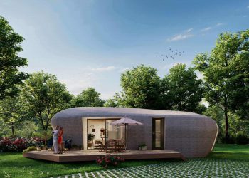 3D printed house of the future. Photo curtesy of Houben Van Mierlo Architecten