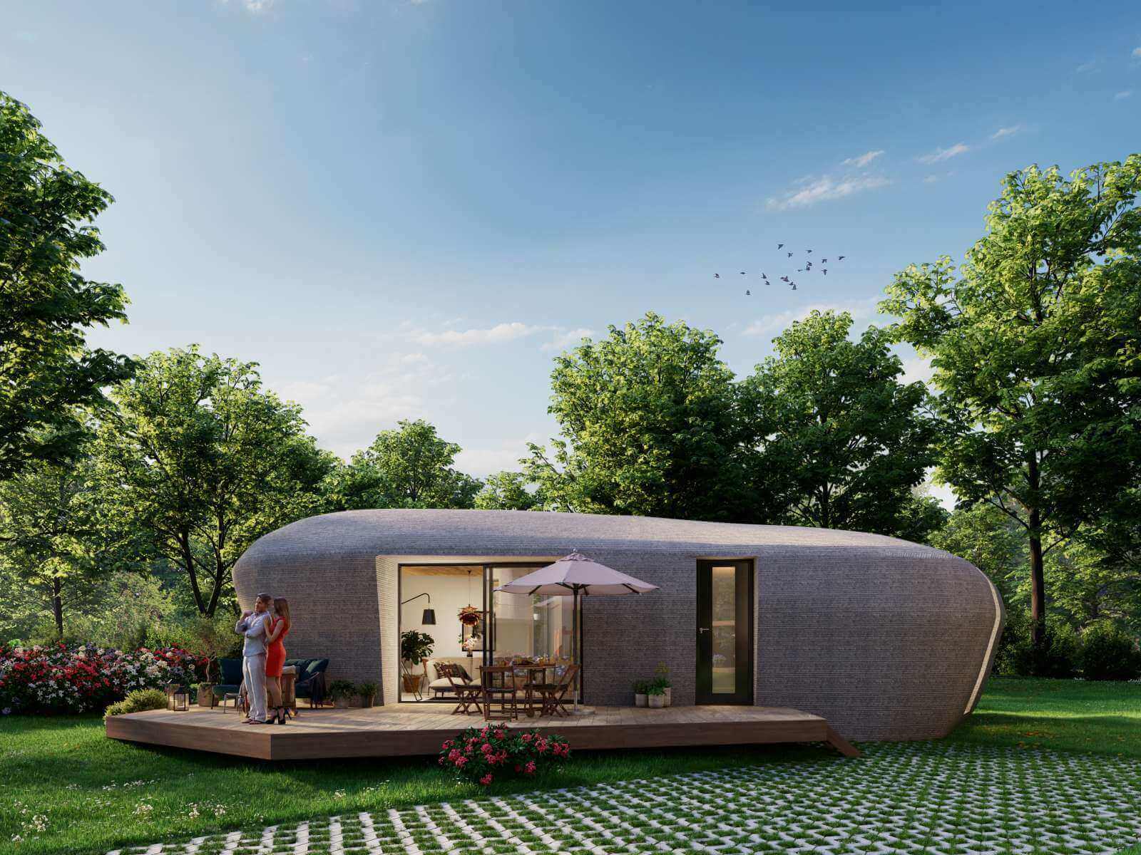 3d printed house Houben Van Mierlo Architecten 3DRIFIC